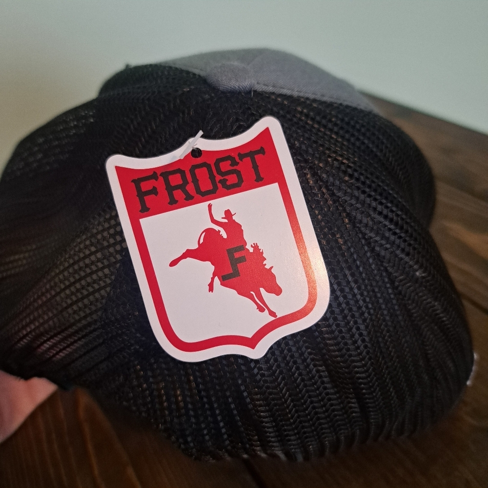 Lane Frost Black,gray, And Teal Mesh Hat - Picture 3 of 5